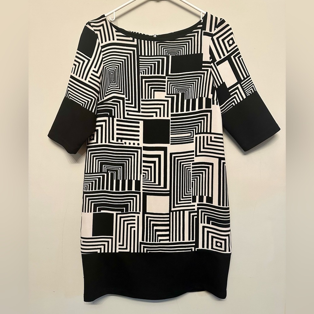 Y2K Era Abstract Design Dress by Conbipel Made in Italy Size 6/8